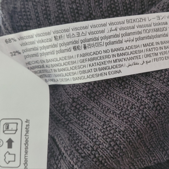 ZARA SIZE SMALL WAFFLE TEXTURED LONG SLEEVE DRESS NWOT - Picture 5 of 5